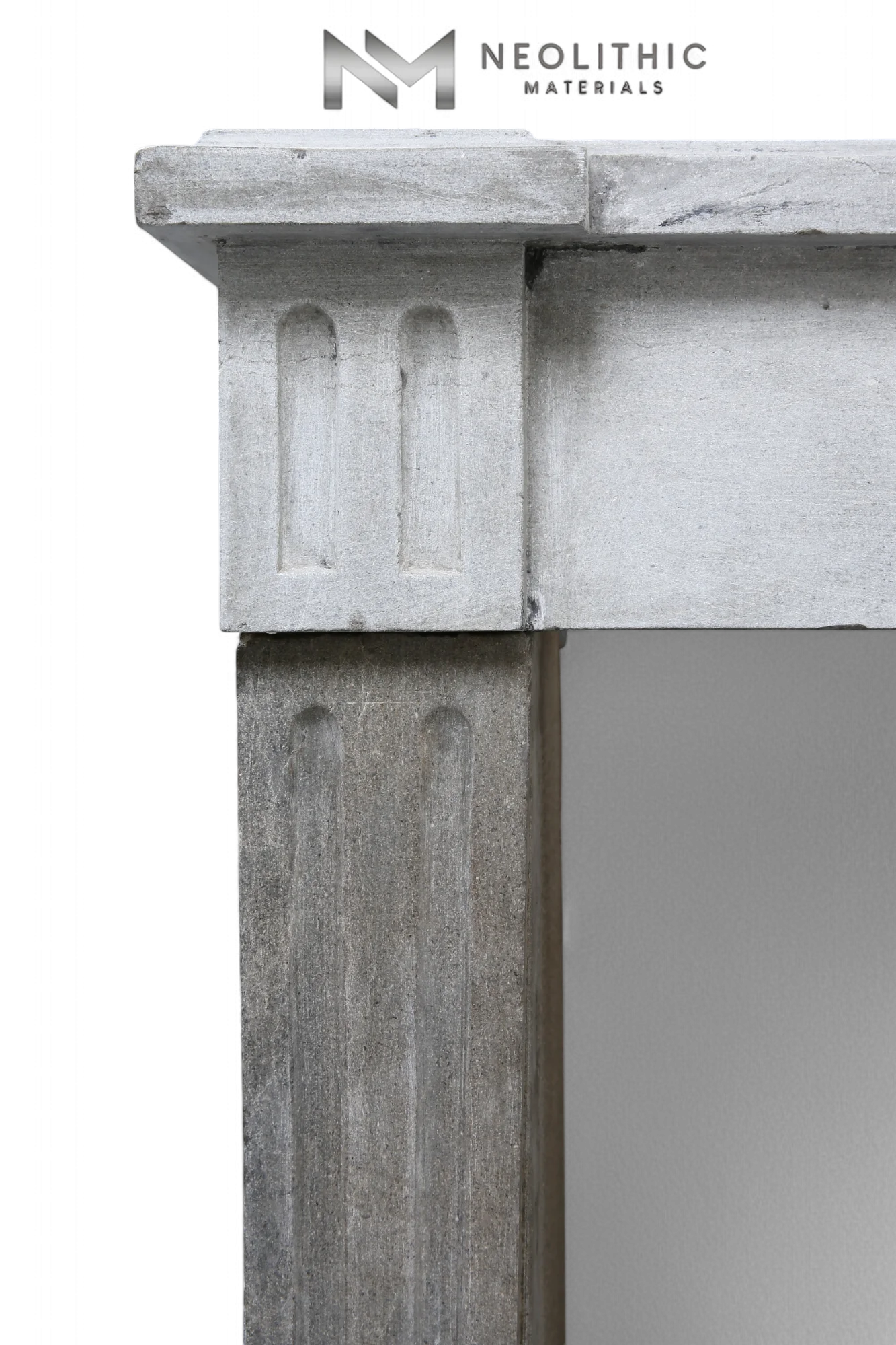 Antique Limestone de Burgundy Fireplace Mantel - Image 5